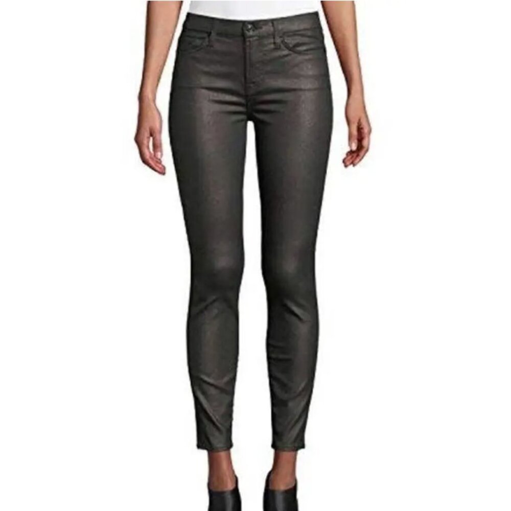 7 For All Mankind Womens Metallic Super Skinny Skinny Fit Jeans AU8121148